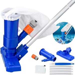 Pool Vacuum Cleaner, Portable Telescopic Pole, Blue