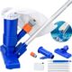 Pool Vacuum Cleaner, Portable Telescopic Pole, Blue