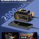 AUTDER Portable Air Compressor, Car Tyre Inflator, Max 180 PSI12.4 Bar, Wireless Car Compressor with 21V and 12V DC Battery, for Ca