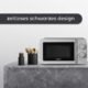 Micro-ondes KUMTEL 20 L 700 W 6 niveaux - plateau Ø24,5 cm