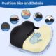 71fzXVwu6AL._AC_SL1500_.jpg Benazcap Coussin Coccyx,Coussin Chaise Bureau Orthopedique Soulagement de la Pression pour Coccyx,Sciatique,Hanche,Coussin Ergonomiq