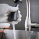 Robinet de cuisine professionnel nickel brossé 360°