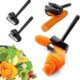 Spiraliseur Legumes Coupe Spiralizer eplucheuse - Rouleau de Fleurs en Entonnoir en Spirale Trancheuse de Cuisine pour Vos Fruits et
