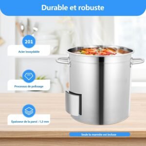71gEq2eGzgL._AC_SL1500_.jpg Marmite inox 35 L Begoniape - fond épais, couvercle rainuré