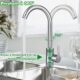 71gGbur319L._AC_SL1500_.jpg Mitigeur Cuisine avec Tuyau Flexible G38 x M10,Robinet Cuisine en Acier Inox avec Bec Pivotant a 360 Monocommande,Robinet Evier de