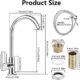 Mitigeur cuisine monocommande col de cygne inox chaud/froid