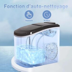 71gs1usavL._SL1500_.jpg Machine à glaçons Todeco 2,2 L, 12 kg/24h, autonettoyante