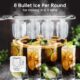 Ice Maker, 120W Ice Maker Small, 8 Ice Cubes in 6 Minutes, 12kg24h, Ice Maker with Infrared Sensor Self-Cleaning for Kitchen, Off