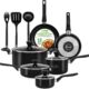 Batterie de cuisine antiadhésive Nutrichef avec ustensiles