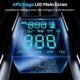 Portable Air Compressor, Mini Wireless Car Tyre Inflator with LED and USB C Port 150 PSI Rechargeable Battery, Fast Inflation, Compr
