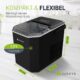 Machine à glaçons mini Juskys IceOracle 12 kg/jour noire