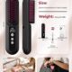 CARER SPARK Brosse Lissante Sans Fil 10000mAh Fer a Lisser avec Millions d'Ions Negatif, Autonomie de 80min Chauffage Rapide en 30s