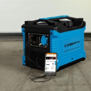 71i4W1EYqWL._AC_SL1500_.jpg EBERTH 1000 watt inverter power generator petrol silent, emergency power generator with 2 hp petrol engine, 4-stroke petrol generato