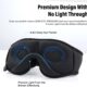 Masque de sommeil avec casque Bluetooth, masque de sommeil 3D sans fil, masque pour les yeux pour dormir sur le cotele dos, cadeau