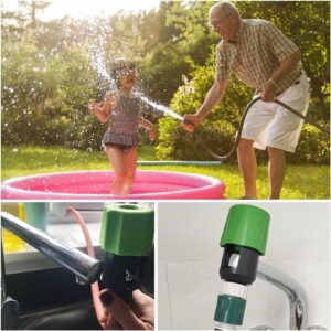 ECYC Outil D'Adaptateur De Connecteur De Tuyau De Tuyau D'Arrosage De Jardin De Cuisine D'Arrosage, plastique ABS, Vert