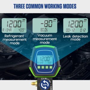 Manomètre climatisation MOTOCOCHE R32, 90 réfrigérants