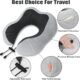 Coussin de voyage mémoire FANHOMAS - oreiller nuque + masque