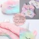 3 Pieces Licorne Masques de Sommeil Kit, Yeux Masque, Yeux Bandes pour Femmes Filles Enfants Moelleux Maison Lit Voyager Vol De Voit