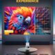 2025 Upgraded Android 11.0 Video Projector, Mini Projector with WiFi and Bluetooth, 4K 1080P Portable Projector, 270 Rotation H