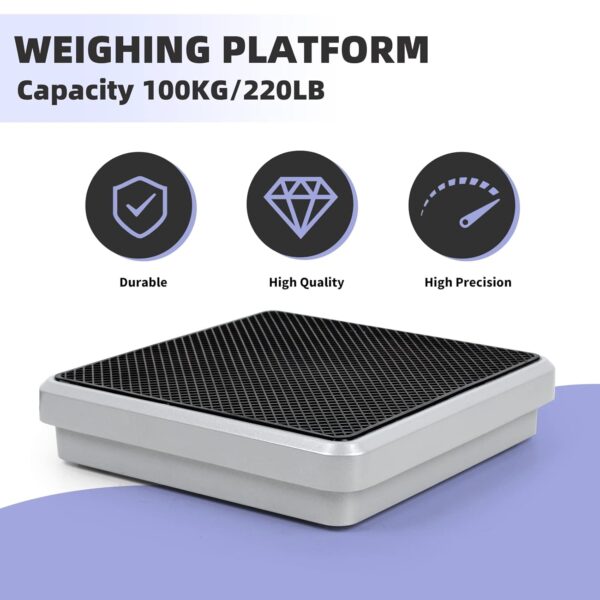 BACOENG Electronic Digital Refrigerant Loading Weight Scales 100 kg for Heating, Ventilation and Air Conditioning, LCD Display with