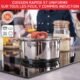 Tefal Batterie de cuisine 13 pieces, Faitouts couvercles, Ustensiles, Induction, Acier inoxydable 1810 haute qualite, Garantie 10