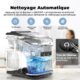 Ice Maker, 12 kg in 24 hours, Acmeenjoy Ice Maker with Ice Spoon, 9 Ice Cubes in 6-8 Minutes, Self-Cleaning and Portable Ice Cube Ma