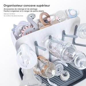 Support De Sechage pour Biberons : Grand Support Vertical pour Le Sechage des Biberons - Support De Sechage Vertical Peu Encombrant
