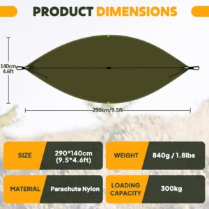 Hamac de camping NATUREFUN nylon avec moustiquaire 300 kg