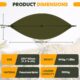 Hamac de camping NATUREFUN nylon avec moustiquaire 300 kg
