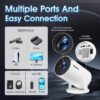 Built-in App 2025 Projector Projector Portable Mini Projector Dual Control with Mouse Android TV WiFi 6 BT5.2 180 Rotation HDMIT