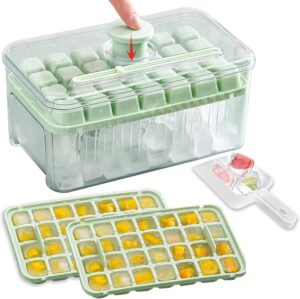 Bac à glaçons PIPITA 56 mini cubes, couvercle et pelle