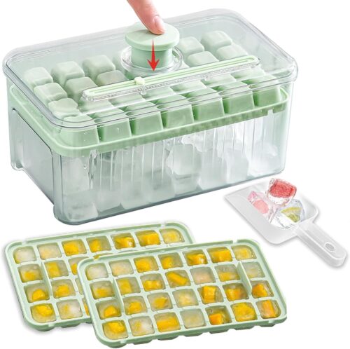 Bac à glaçons PIPITA 56 mini cubes, couvercle et pelle