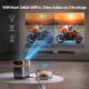 Mini Portable Projector Electric Focus20000 Lumens WiFi6 Bluetooth Video Projector, TOPTRO 1080P FHD Supported 4K Portable Home Th
