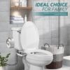 Samodra Pulverisateur Bidet non electrique avec double buses retractables autonettoyantes - Nettoyage avant et arriere - Bouton pous