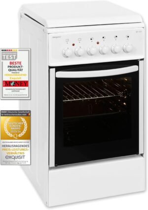 Cuisinière Exquisit EH10.3 F 51L A 0,78 kWh Blanche