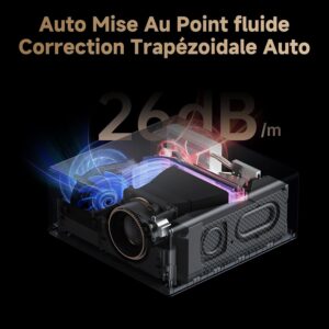 4K Video Projector1100 ANSIGoogle TV Official Netflix, Auto FocusKeystone Video Projector, WiFi Bluetooth Portable Video Proje