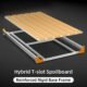 FoxAlien Masuter Pro Kit d'extension 4080 avec Spoilboard hybride ameliore pour CNC fraiseuse Masuter Pro Working Area Extend (15.75