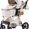 BEBBY Poussette 3 en 1, Poussettes Combinee Portable Pliant en Un Clic,Poussettes Citadines Avec Siege Auto, Poussette Canne Paysage