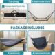 Hamac chaise Anyoo pliable avec support intérieur/extérieur