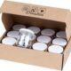 DIY Creation - Lot de 12 Pots de Yaourt en Verre avec couvercles hermetiques - Yaourtiere Seb Multidelices, Thermomix, Cookeo - peti