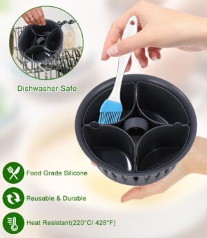 Cuiseur a Œufs et Moule a Œufs Poches, Accessoire compatible pour Thermomix TM6, TM7, TM31, Sans BPA, Pour 4 Oeufs Poches 6 Œufs C