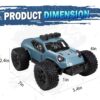 Kizeefun Voiture Telecommandee, 2,4 Ghz 120 RC Vehicule Tout-Terrain 20 KmH Jouet Electrique Tout-Terrain avec 2 Piles 50 Min De L