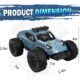 Kizeefun Voiture Telecommandee, 2,4 Ghz 120 RC Vehicule Tout-Terrain 20 KmH Jouet Electrique Tout-Terrain avec 2 Piles 50 Min De L