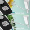 Samodra Pulverisateur Bidet non electrique avec double buses retractables autonettoyantes - Nettoyage avant et arriere - Bouton pous