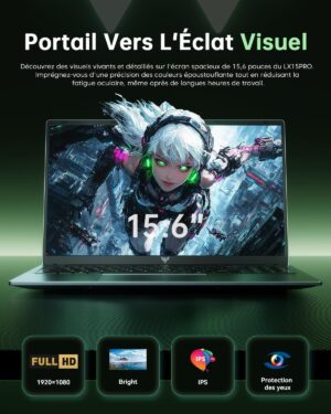 ACEMAGIC 15.6 Inch FHD Ryzen 7 5825U Laptop (8C16T, 4.5GHz Beat by i7-1265U) 16GB RAM DDR42.512GB M.2 SSD Laptop PCs, TF,3USB 3.2