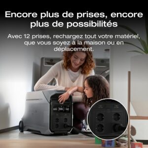 71l8SApDrZL._AC_SL1500_.jpg Station electrique Portable EF ECOFLOW Delta Pro 3, Batterie LFP 4096Wh, generateur pour Maison, Camping,Seuls Quelques Petits defau