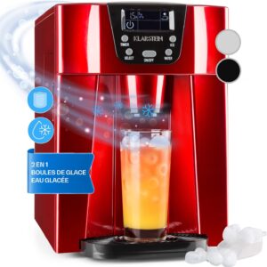 Machine à glaçons Klarstein 2L, jusqu’à 12 kg, eau froide