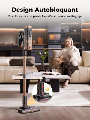 Proscenic P11 Ultra Aspirateur Balai sans Fil,50kPa 50Mins 500W Aspirateur sans Fil Puissant,Brosse Anti-Emmelement,telescopique Le