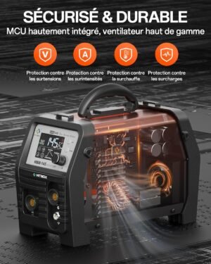 HITBOX Poste a Souder MIG Portable 145A Machine a Souder 4 en 1 Sans Gaz 240V MIGARCTIG par ContactPistoleur Onduleur Numer