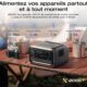 Station electrique portable EF ECOFLOW RIVER 3 Plus sans fil et batterie externe 5000 mAh, batterie LFP 286 Wh, jusqu'a 1200 W de so